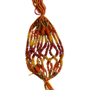 Sunfire Beaded Rakhi – Handwoven Thread & Bead Design