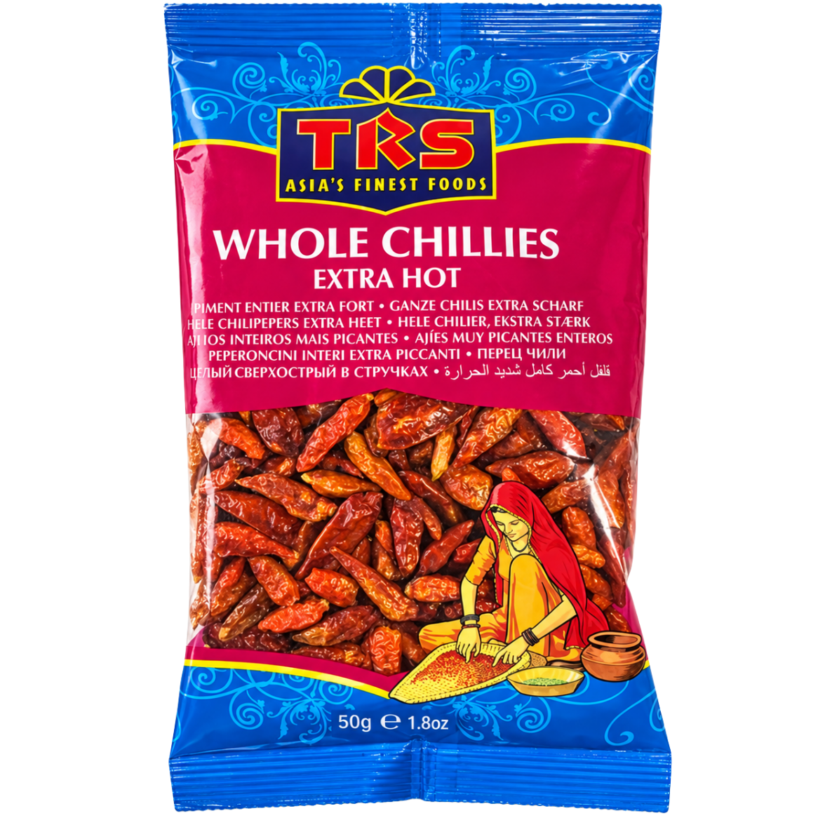 TRS Chilli Whole Extra Hot - 50 g