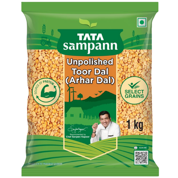 Tata Sampann Toor Dal - 1 Kg