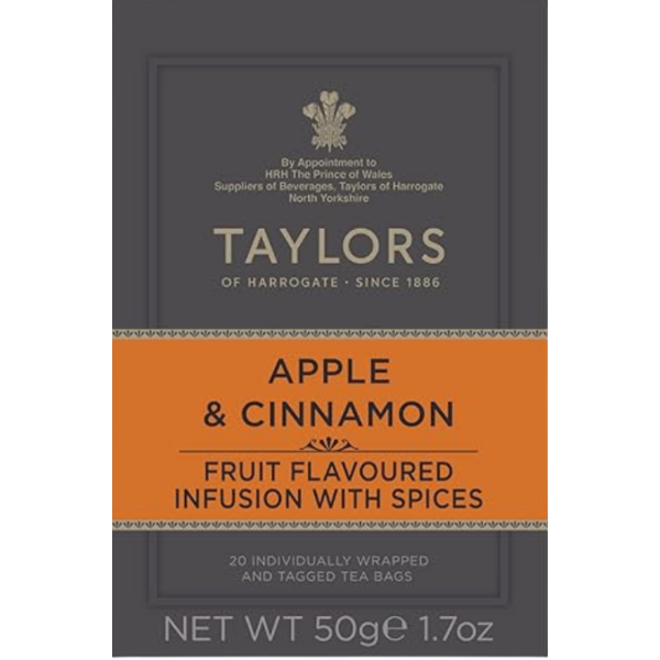 Taylors Apple & Cinnamon Infusion Tea – 50 g (20 Bags )