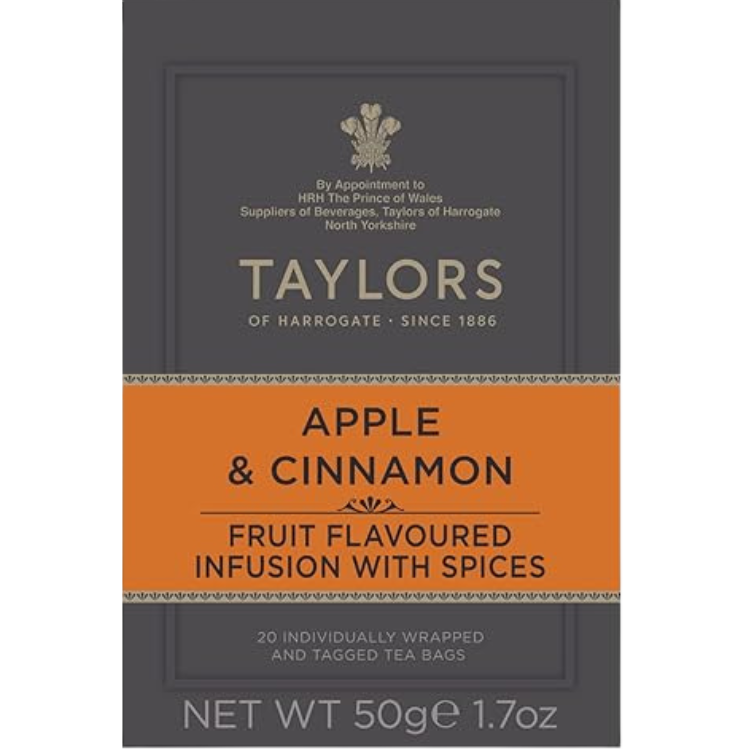 Taylors Apple & Cinnamon Infusion Tea – 50 g (20 Bags )