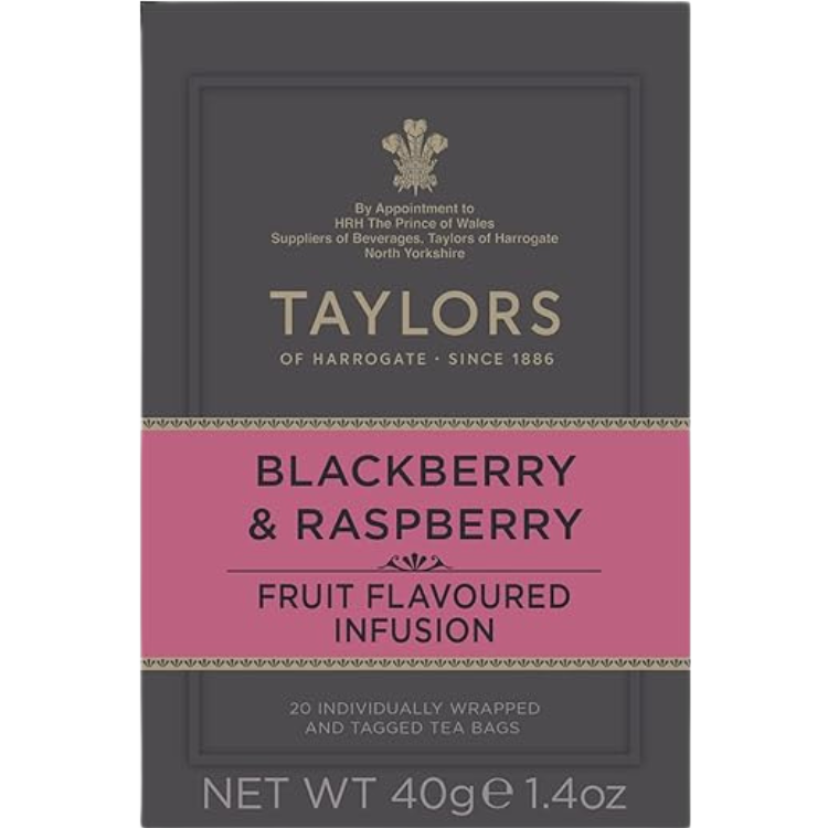 Taylors Blackberry & Raspberry Tea – 40 g (20 Bags)
