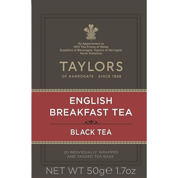 Taylors English Breakfast Black Tea – 50 g (20 Bags)