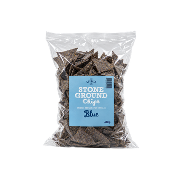 Tortilla Chips Stone Ground - Blue - 200 g