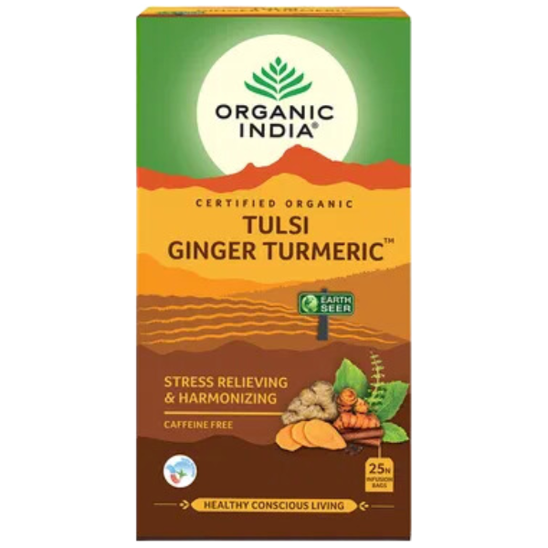 Tulsi Green Tea Ginger Turmeric - 25 Teabags - 32 g