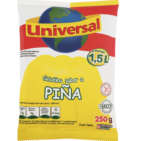 Universal Pineapple Flavored Gelatin – 250 g