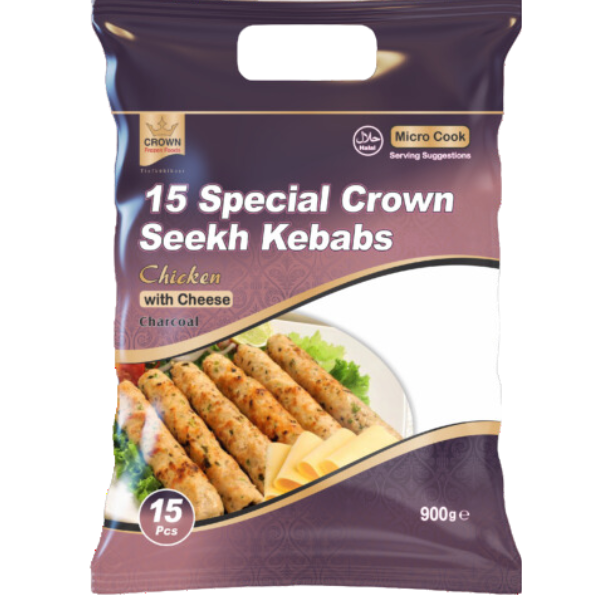 Crown Special Seekh Kebab Chicken - 900 g