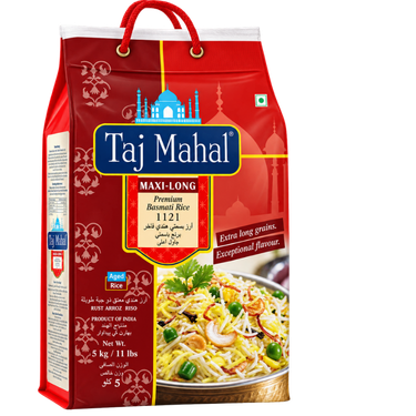 Taj Mahal Maxi Long Supreme Basmati Rice - 5 kg
