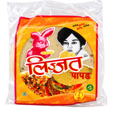Lijjat black pepper Papad - 200 g