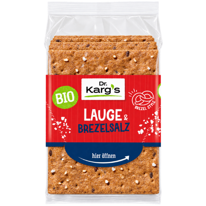 Dr. Karg's Organic Crispbread Pretzel & Sea Salt – 200 g