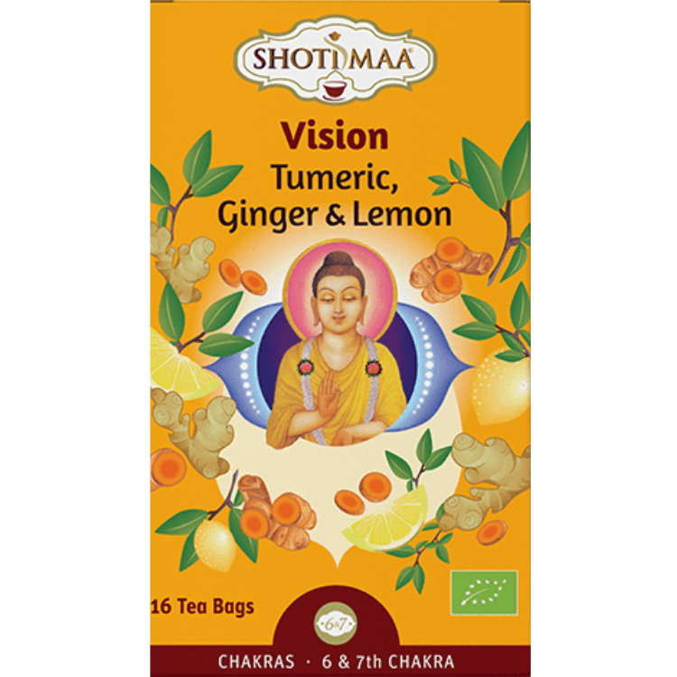 Vision - Turmeric, Ginger & Lemon - 16 teabags - 32 g