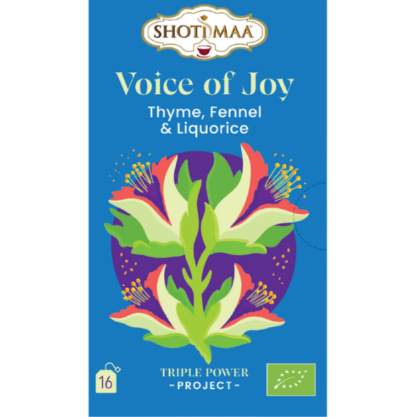 Voice of Joy - Organic Thyme, Fennel & Liquorice - 16 Teabags - 32 g