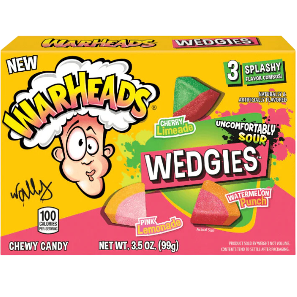 Warheads Wedgies Theater Box - 99 g