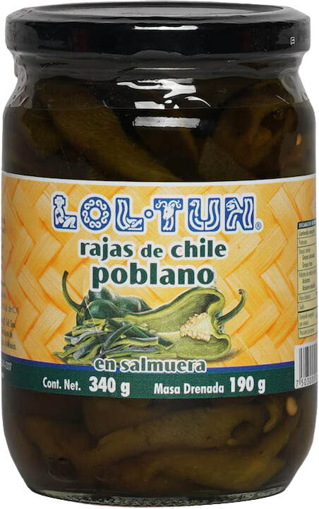 Chile's Poblanos Rajas - 340 g