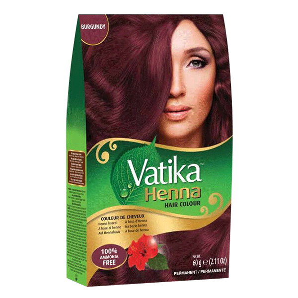 Henna (Mehndi) Burgundy Vatika - 60 g