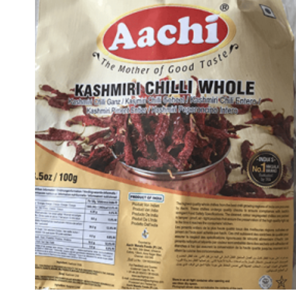 Kashmiri Chilli Whole - 100 g