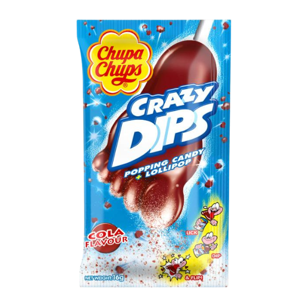 Crazy Dips Popping Lollipop Cola 1 Pc - 16 g