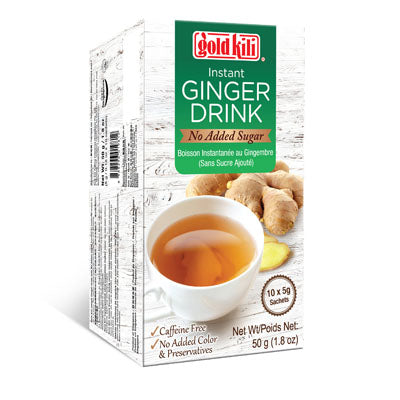 Instant Ginger Drink No Sugar Added - 10 Bags - 360 g
