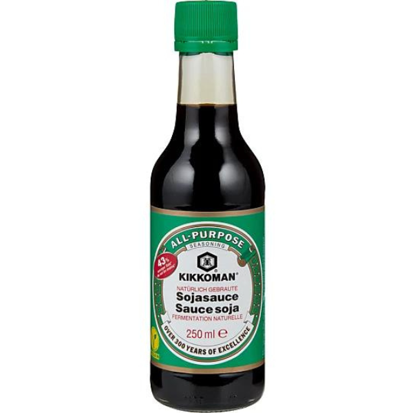 Kikkoman All Purpose Soya Sauce less salt - 250 ml