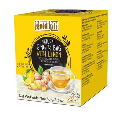 Natural Ginger Bag with Lemon - 20 Bags - 360 g