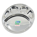 Household Thali Steel With 4 compartments