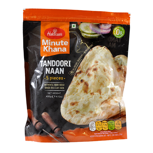 Tandoori Naan Plain 5 pcs - 400 g